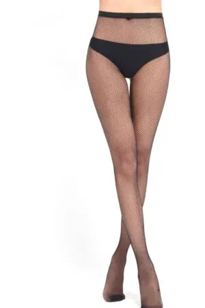 Siyah File Külotlu Çorap